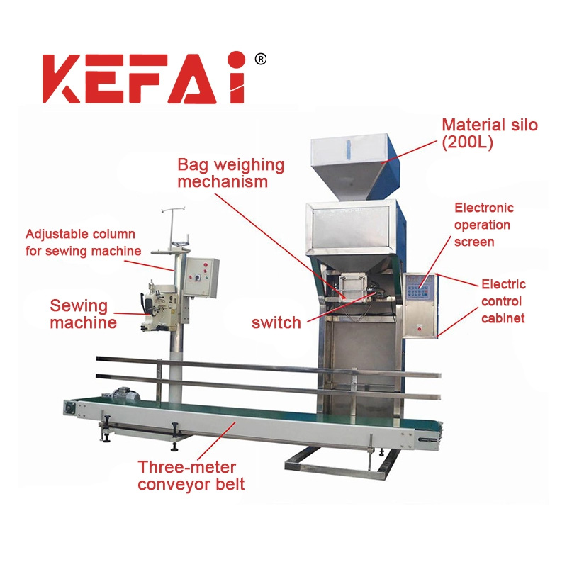 Podrobnosti stroja za pakiranje cementa KEFAI